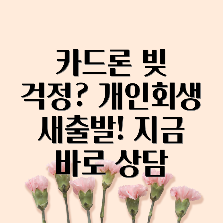 카드론 개인회생