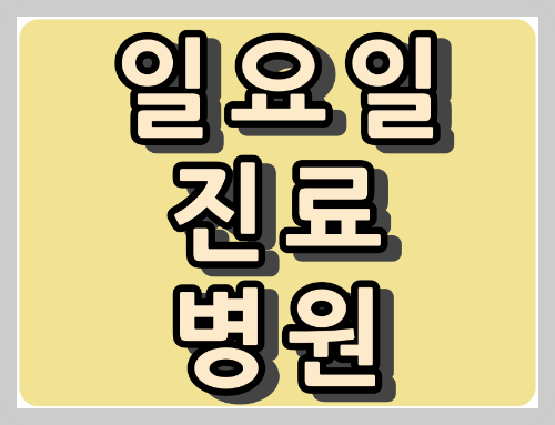 중랑구 일요일 치과 진료 병원