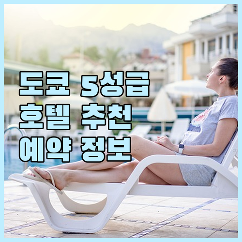 도쿄 여행 숙소 고민 끝 도쿄 5성급