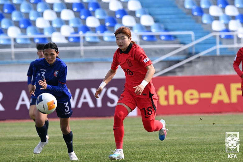 afc u20 여자 아시안컵 대만전 결과