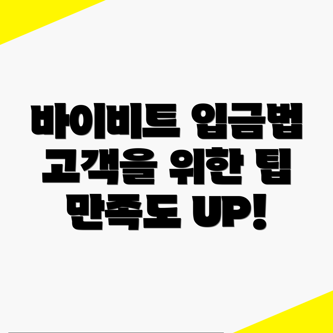 바이비트 입금방법