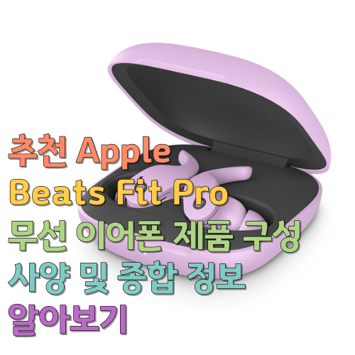  추천 Apple Beats Fit Pro 무선 이어폰 제품 구성 사양 및 종합 정보 알아보기