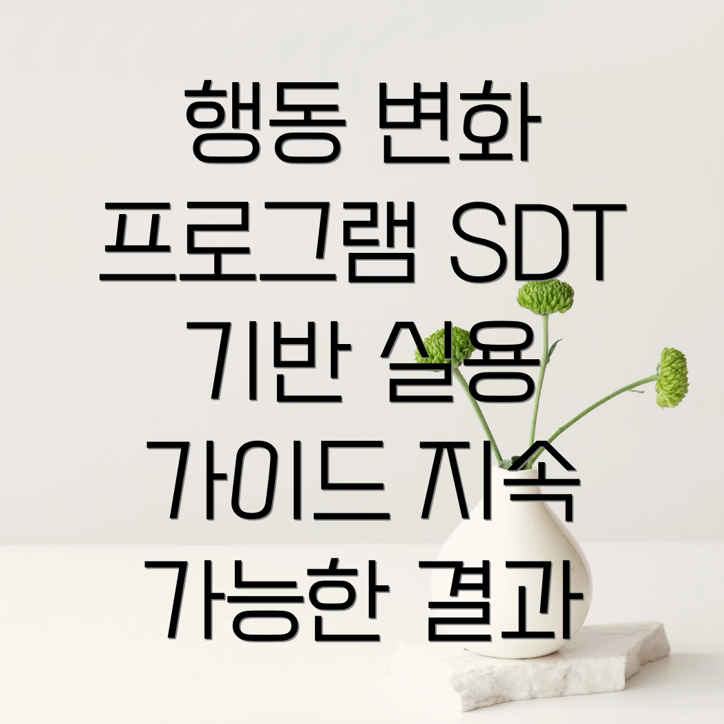 SDT 기반 행동 변화 프로그램