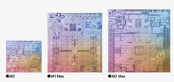 M2&#44;M1Max&#44;M2Max 반도체 칩 설명 사진