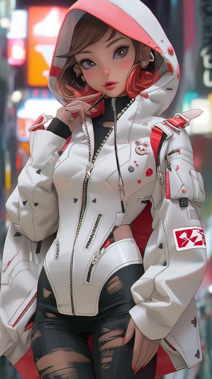  AI "사이버펑크" 패션모음 (2)