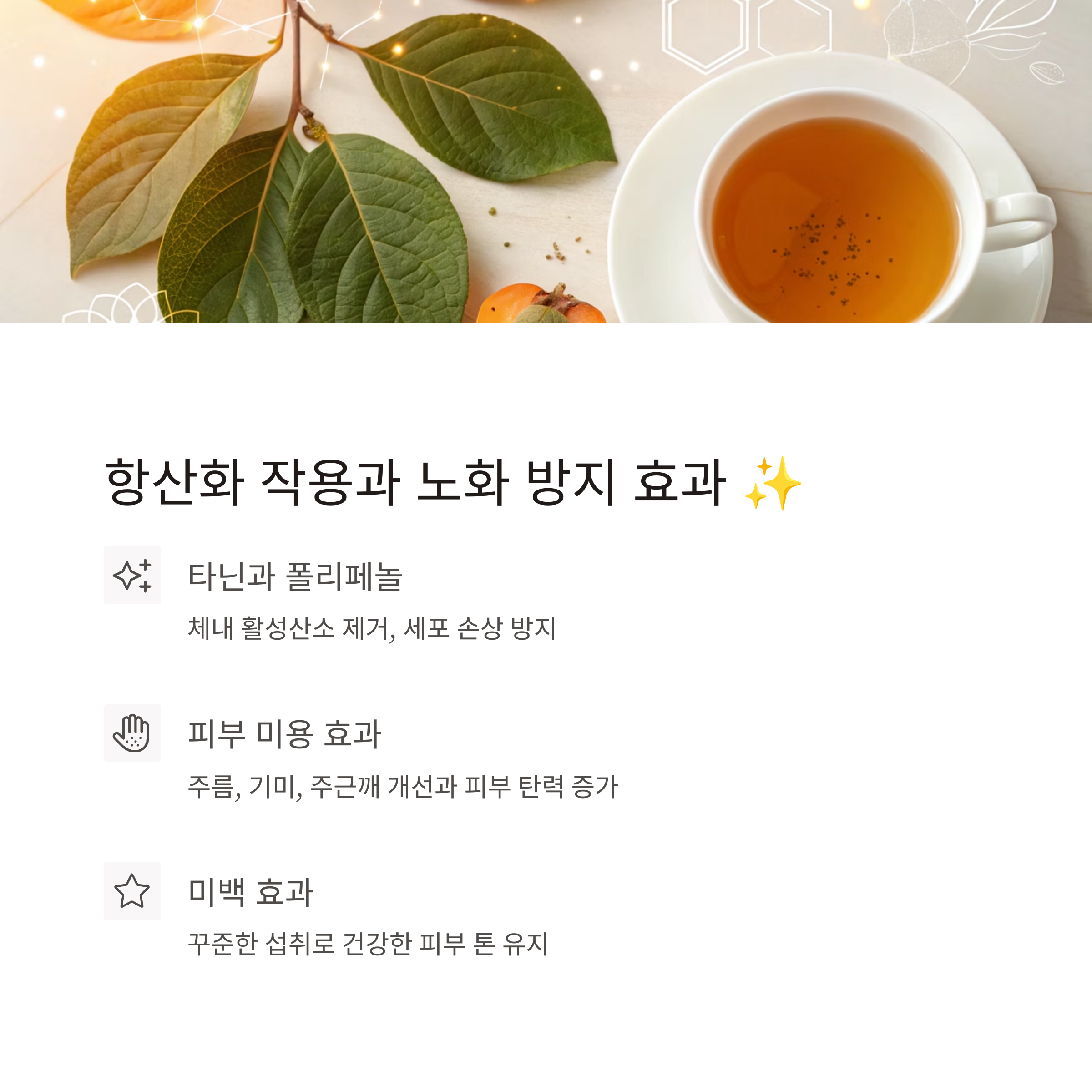 감잎차 효능