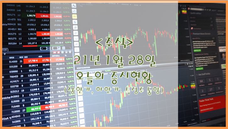  [주식](1월 28일) 오늘의 증시현황 (상한가, 하한가, 특징주)