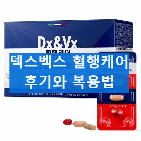 덱스벡스 혈행케어 내돈내산 후기 가격 부작용 효과 복용법