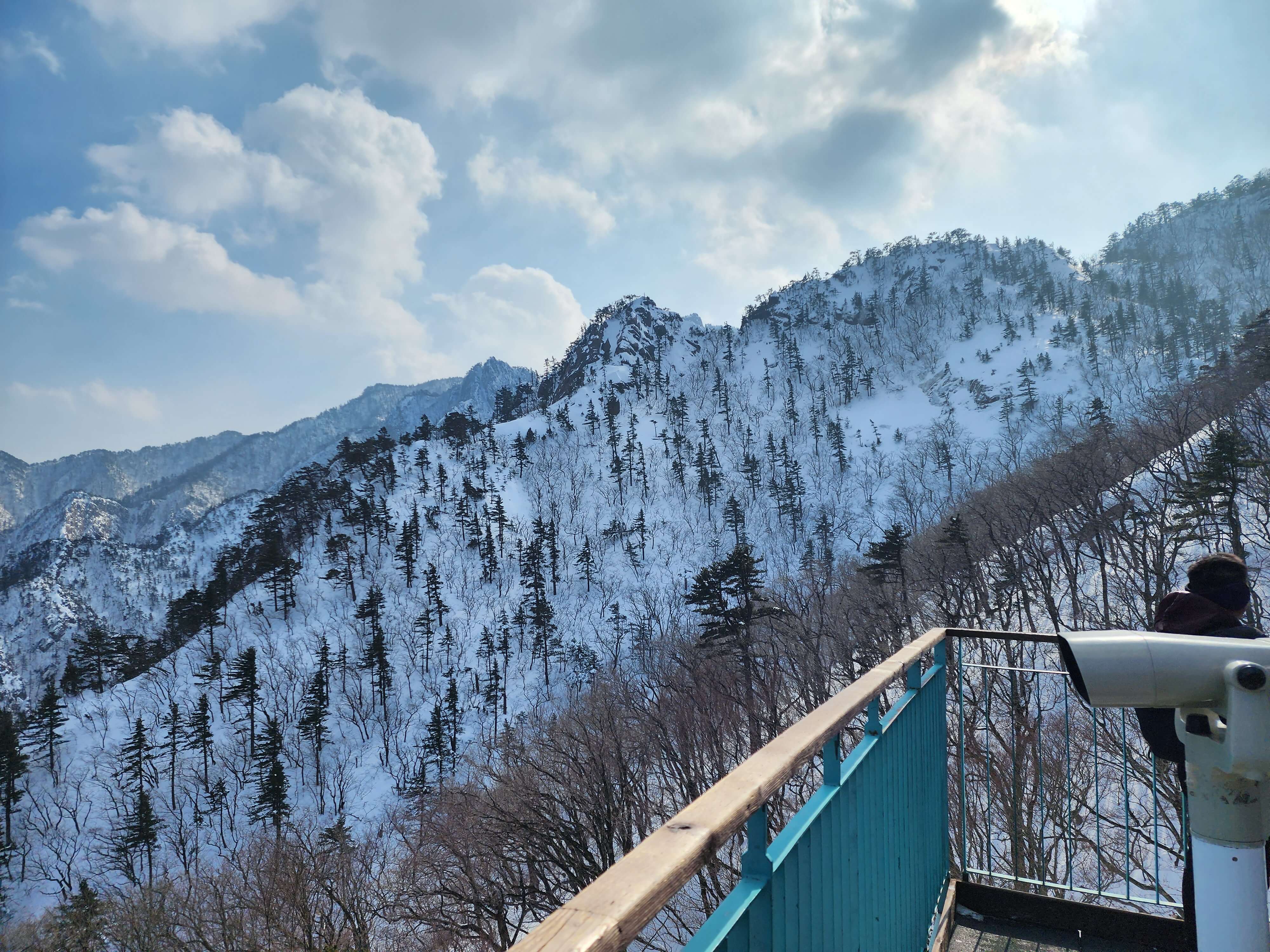 설악산 케이블카 도착지점 뷰