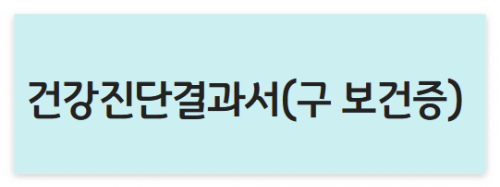 25년 건강진단결과서 온라인 조회 발급 방법 비용정보 (구)보건증