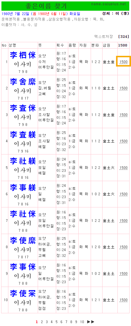 이름 이미지