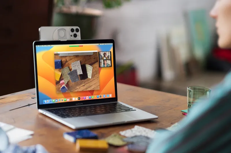 macos13 ventura 새로운 기능. 카메라 연속성 3