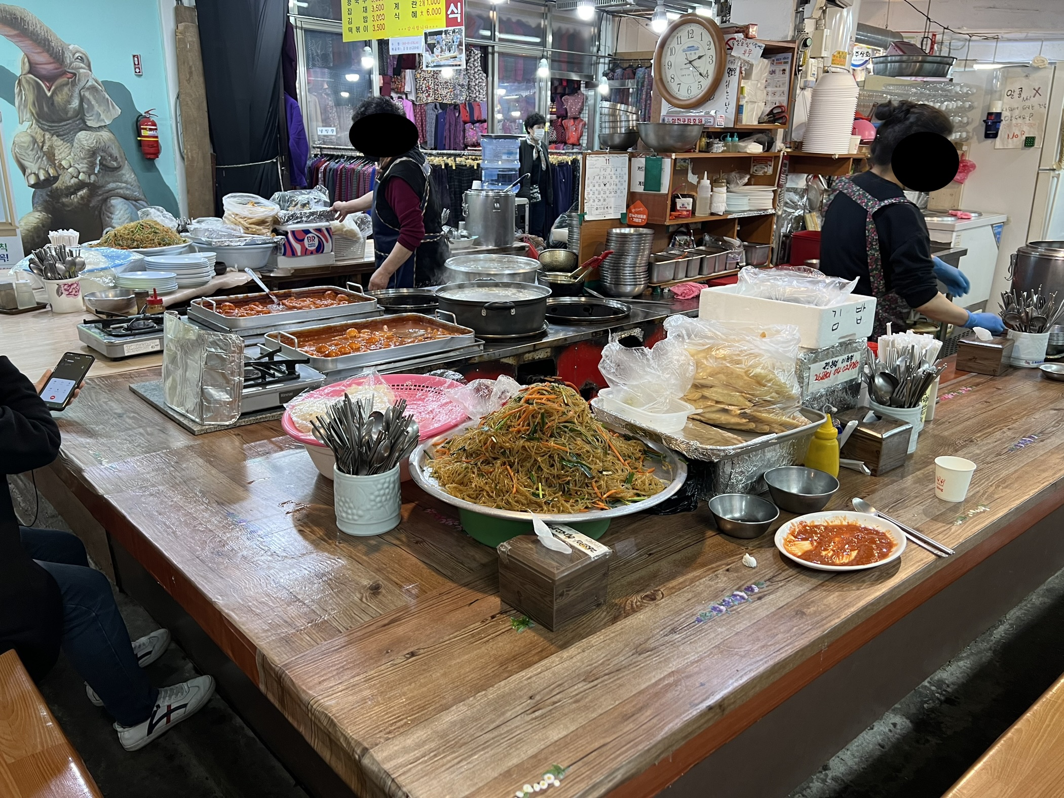 전통시장 시장 떡볶이 맛집 할매집
