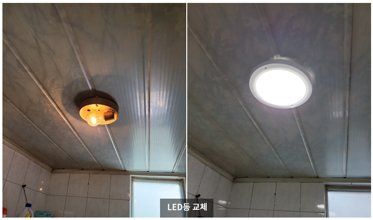 LED등 지원 사례