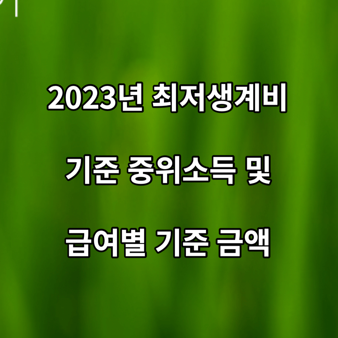 2023-최저생계비