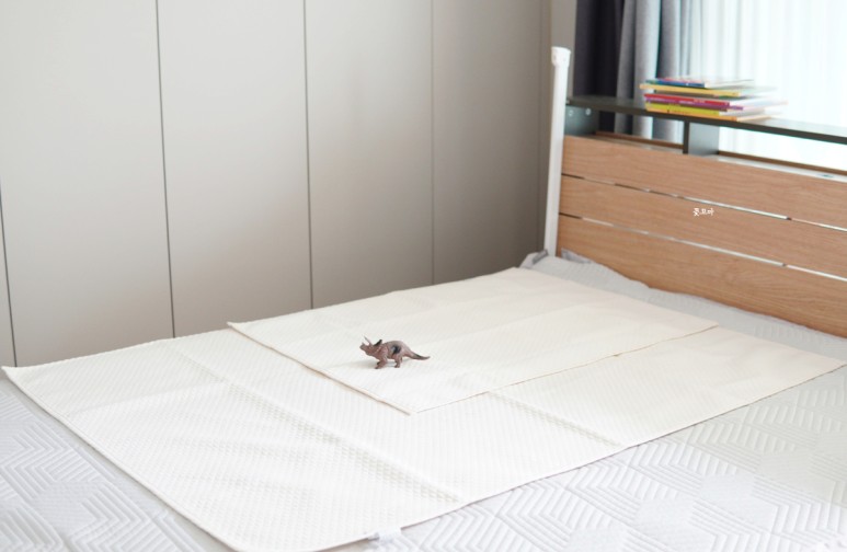 아기 배변 훈련. 방수 패드는 필수입니다. 라비킷 17