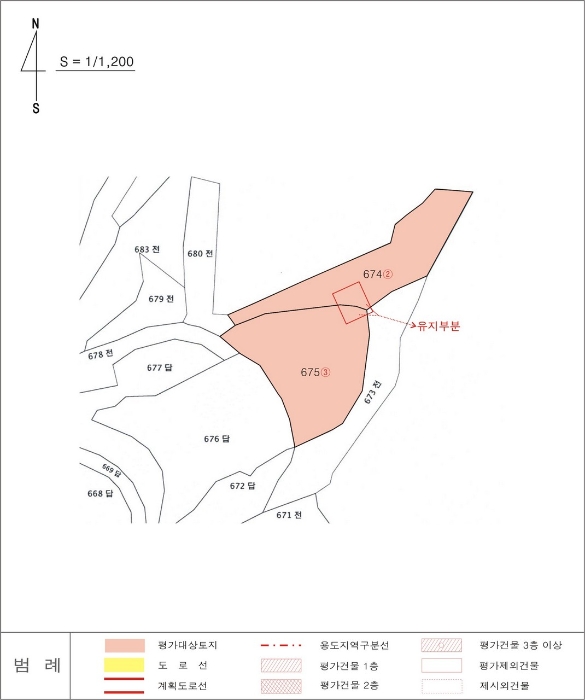 홍성지원2022타경2691 지적도 사진