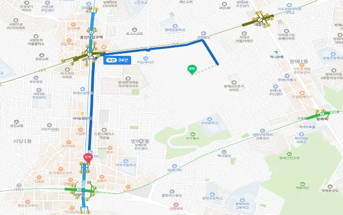 디에이치방배 교통여건