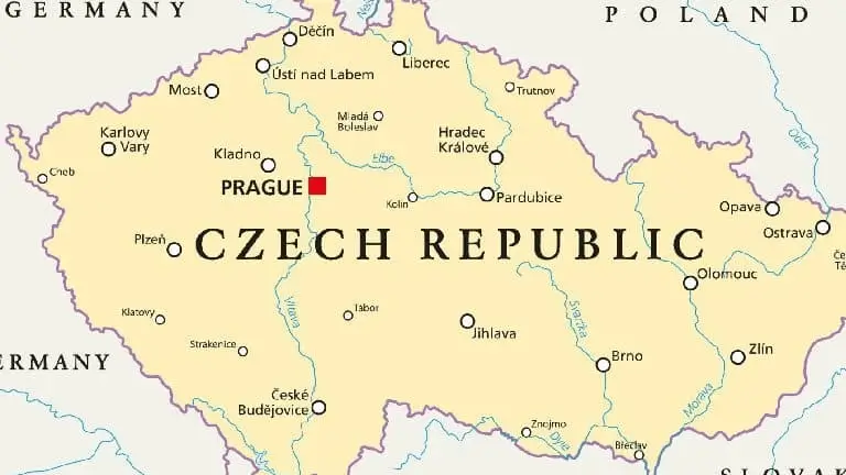 체코 Prague 위치 (source: www.flamingotravels.net/)