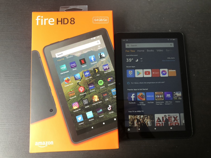 개봉기(feat. 구글 Plays tore, 한국어판 다운로드 가능, 알렉사와 대화) 블랙 프라이데이에 구입한 아마존 태블릿 PC-Fire HD 8 2