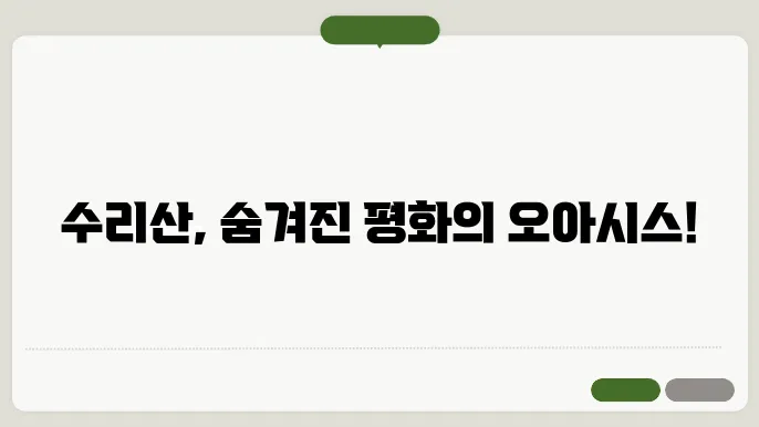 군포 조용한 여행지 수리산 수리사