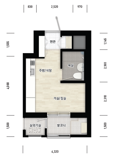 과천지식정보타운 통합공공임대 평면도