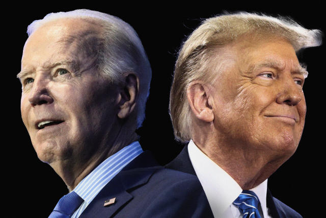 U.S. presidential election 2024&#44; Biden and Trump