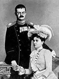 세르비아 왕국 알렉산다르 오브레노비치 국왕과 드라가 마신 왕비