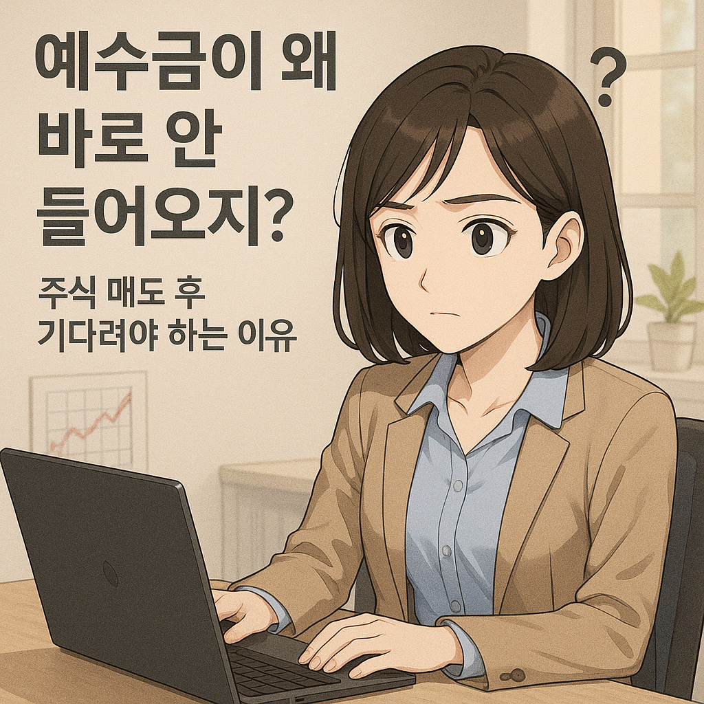 예수금이 뭐길래? 주식 팔았는데 돈이 안 들어오는 이유