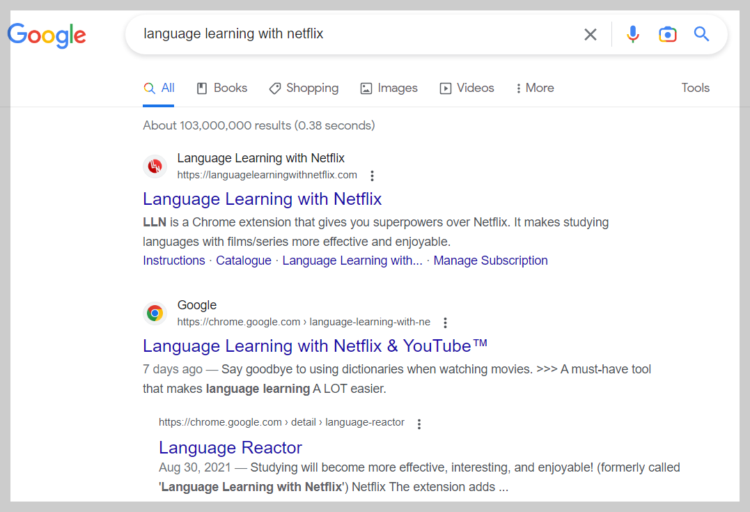  넷플릭스 자막 두개 보기 Language Reactor