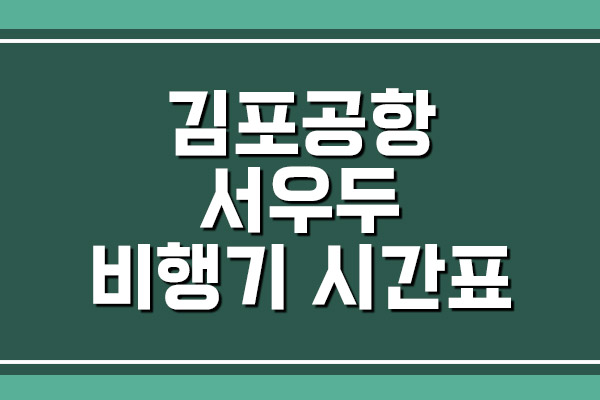 베이징 서우두 비행기 항공편 시간표