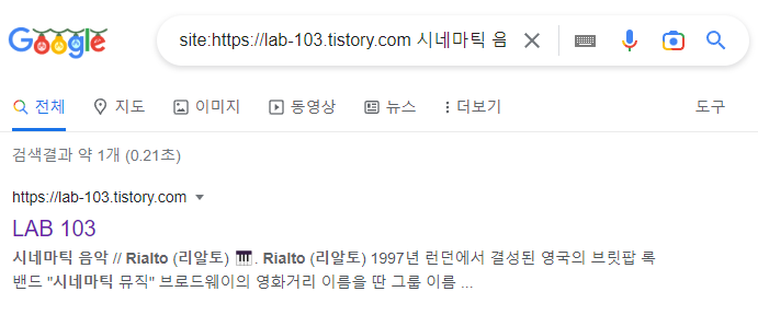  구글 검색 누락 확인방법