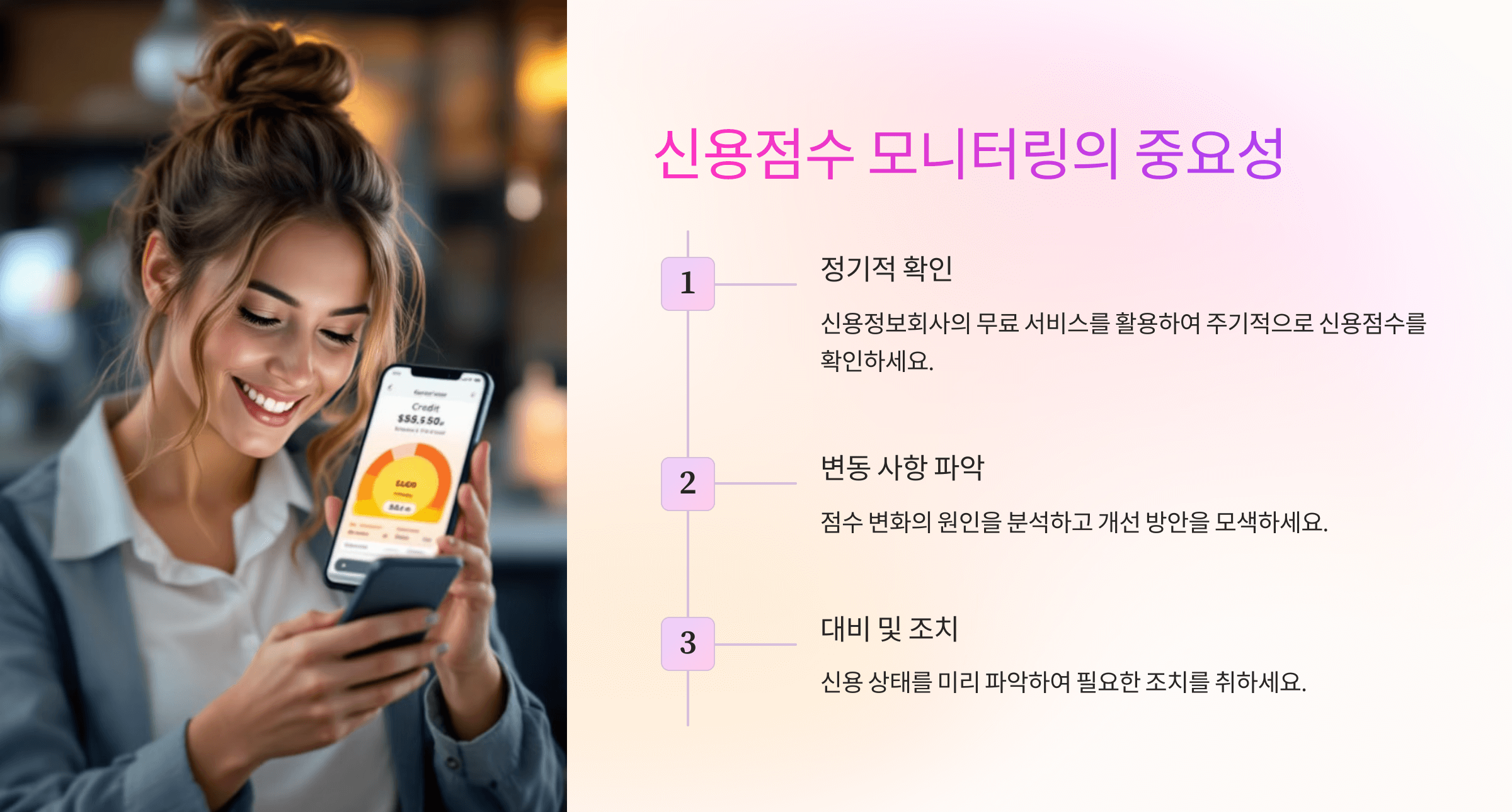 신용점수 모니터링의 중요성