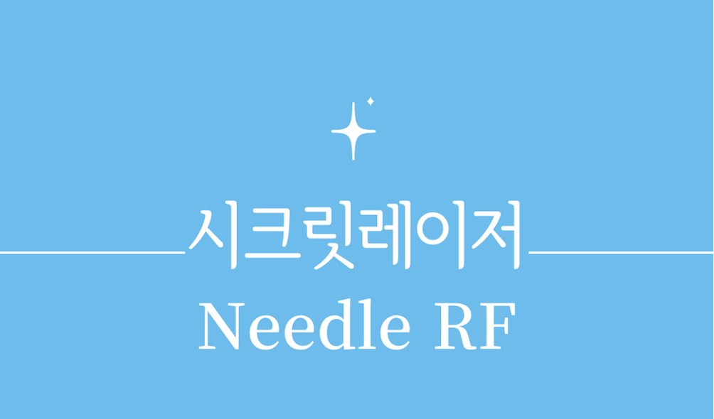 '시크릿레이저(Needle RF)'