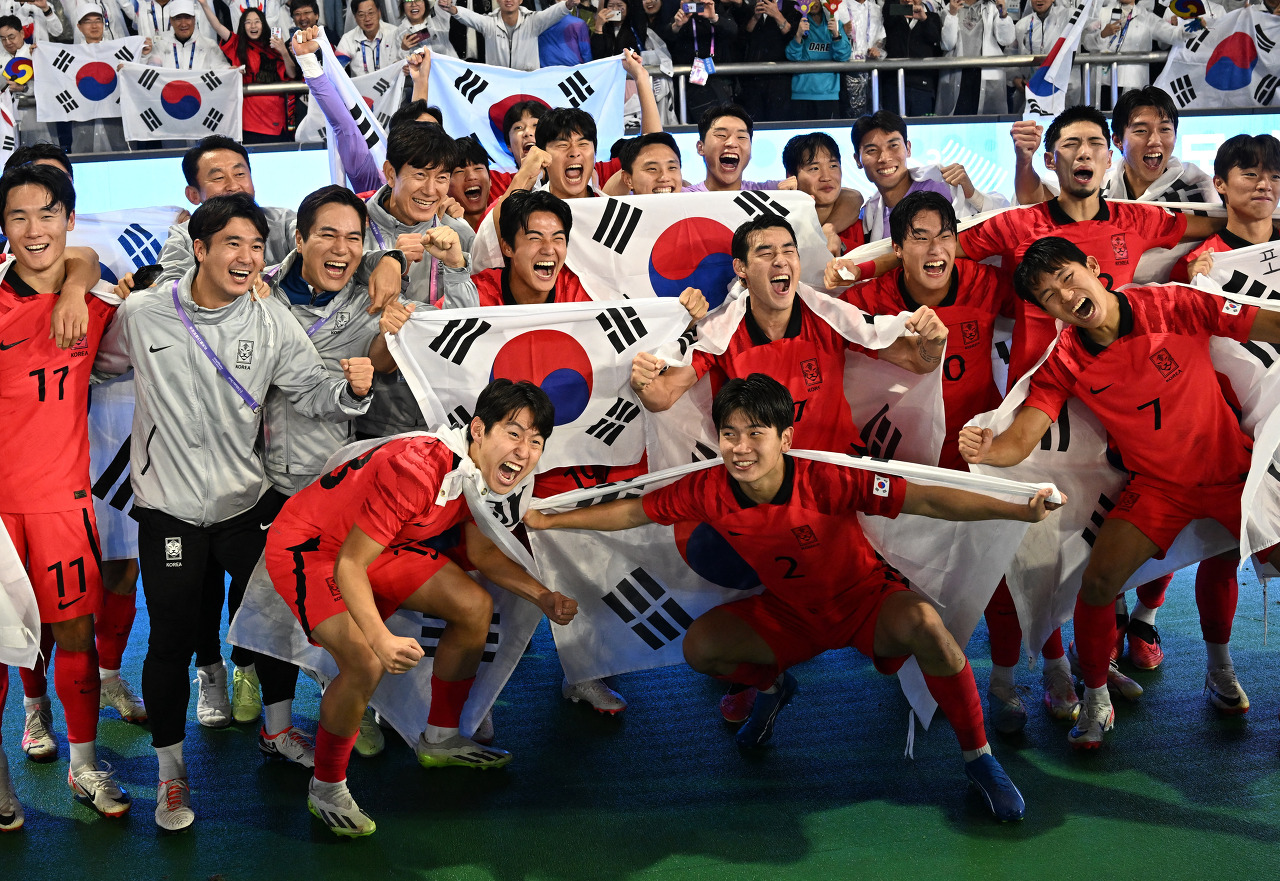2022 아시안게임&#44; 남자축구 한국팀 우승