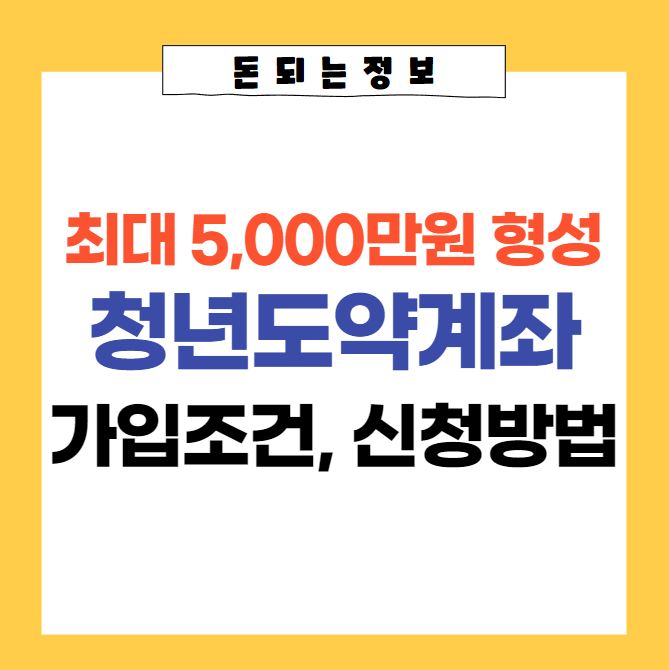  청년도약계좌 가입조건, 지원내용(수령액), 청년정책 중복 가입 가능 여부, 신청 방법