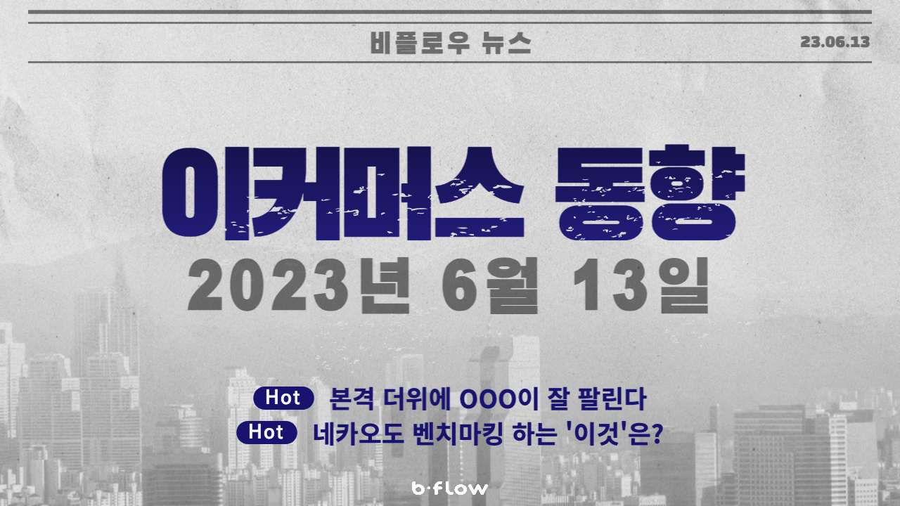  [데일리 이커머스 뉴스] 23.06.13 이커머스 동향 한 눈에 보기!