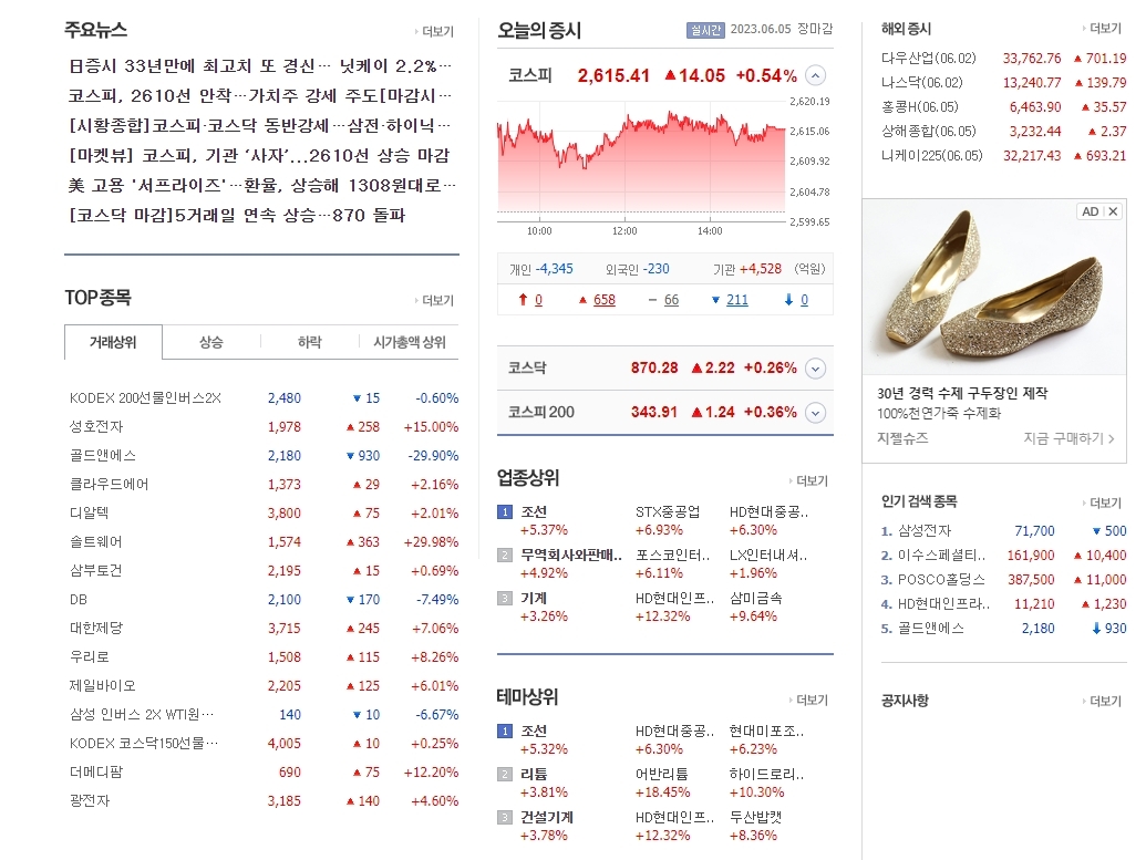  6월 5일 삼성전자 & 상한가 급등주 정부 주도 양자암호통신 상용화 본격화 소식