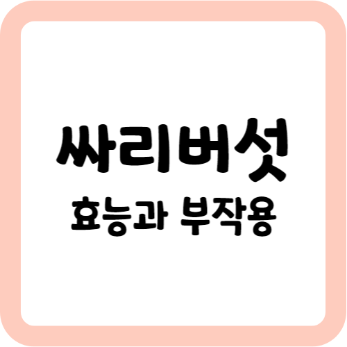 싸리버섯의 효능과 부작용