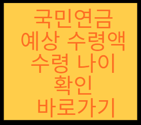 국민연금 예상 수령액 수령 나이 확인 바로가기