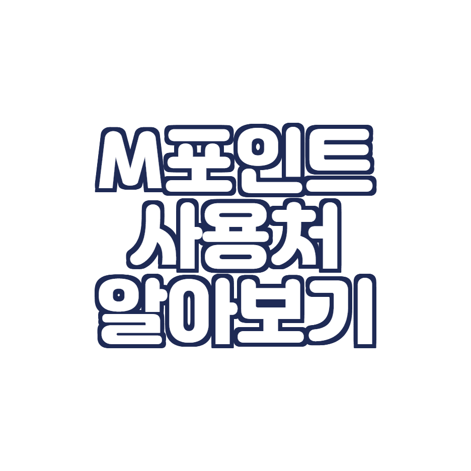  현대 M 포인트 사용처 총 정리 (M포인트 50% 사용)
