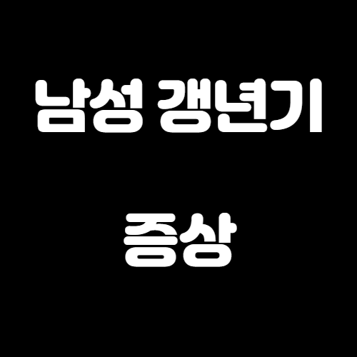  남성 갱년기 증상