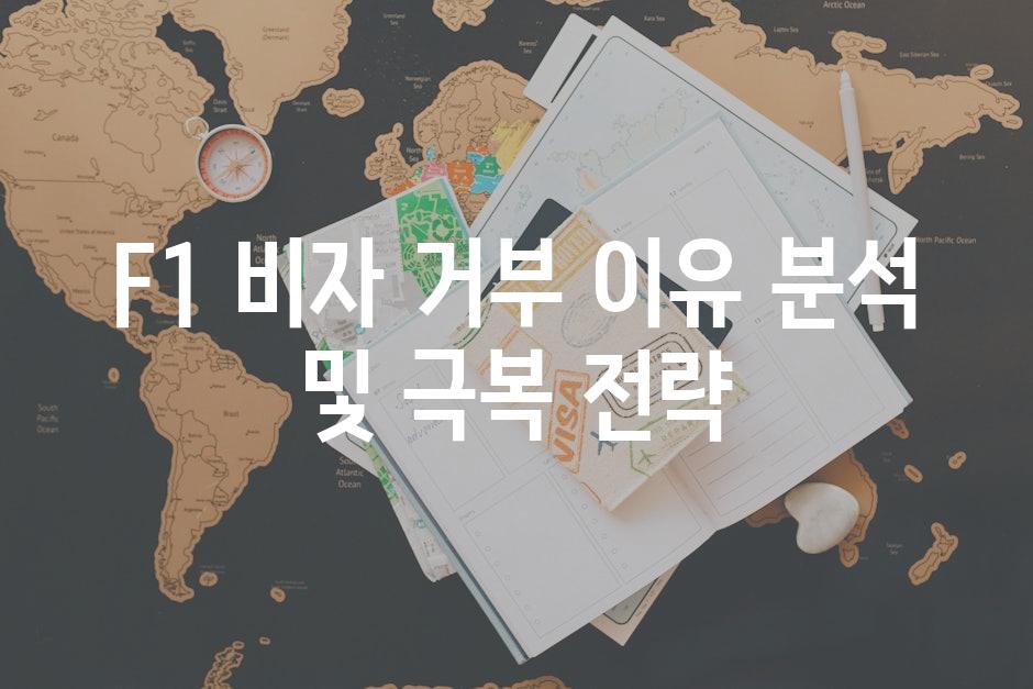 F1 비자 거부 이유 분석 및 극복 전략