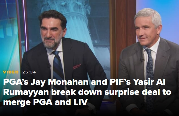 찬반 논란 불구 결국...LIV 돈의 힘에 굴복한 PGA 통합 결정 VIDEO: PGA Tour agrees to merge with rival LIV Golf&#44; backed by Saudi Arabia