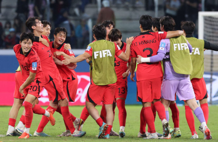 한국 U-20 대표팀 승리
