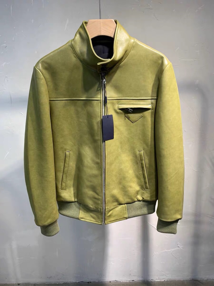  [PRADA] 프라다 20FW 양가죽 보머 자켓