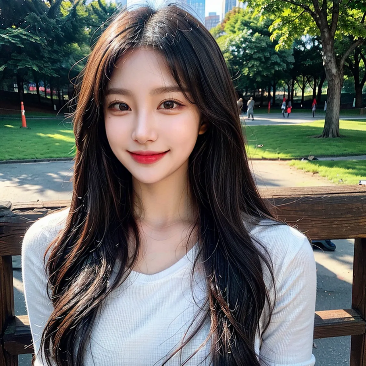 가을-공원에-있는-20대-한국-여성