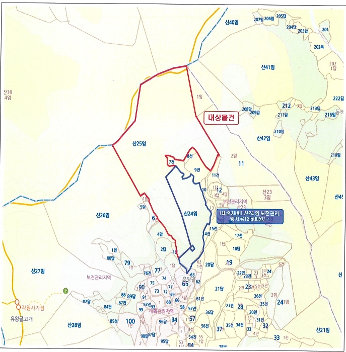 천안지원2022타경109314 위치도사진