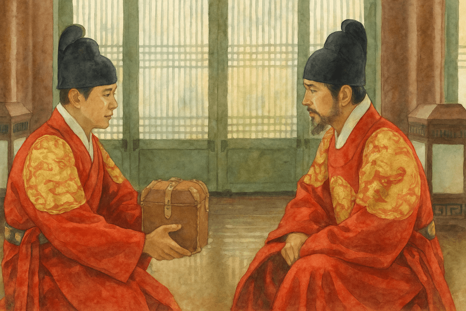 태종-이방원-수채화-일러스트03