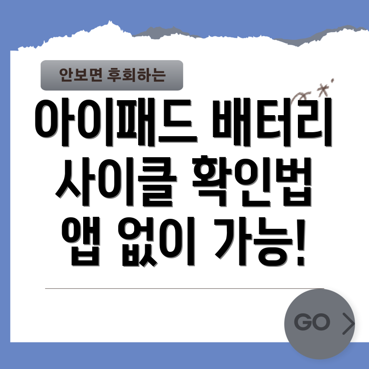 아이패드 배터리 성능